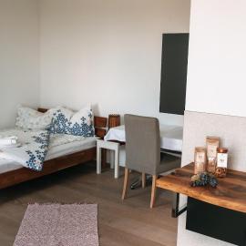 Individual room surrounded by nature