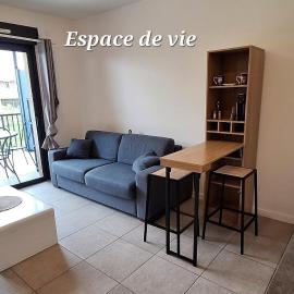 Studio l'aliva - avec balcon - résidence paisible