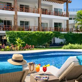 Luxury Duplex 2BR Pool & Garden View Quiet 30m from 5th Ave with Gym & Parking