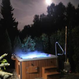 Leśna Willa z plażą nad Zalewem Chańcza, sauna, bania SPA โรงแรมในPągowiec