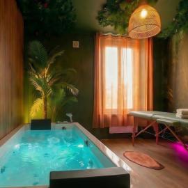 Jungle Love room avec Balnéo & Table de Massage, hotel a Belfort