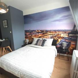 Spacieux studio avec baignoire wifi gratuit