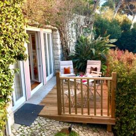 Quiet Studio with garden 8 Min from Beach