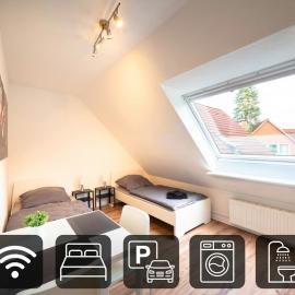 have-a-nice-Stay - Trappenkamp - Monteursunterkunft - Einzelbetten - gute Anbindung - Bettwäsche