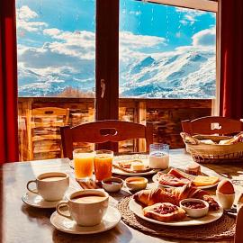 T2 cosy 4 pers balcon vue montagne la Joue du loup
