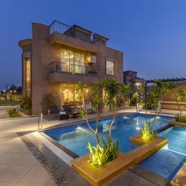 Skyza Farms 3 BHK Snehzy Villa with Private pool, Gazebo and Garden, Hotel in Dhānd