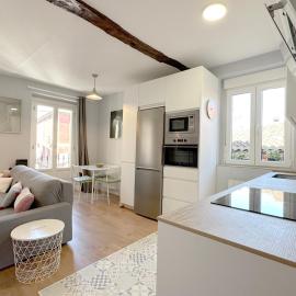 Apartment facing the Bizkaia Bridge, Bilbao, hotel in Portugalete