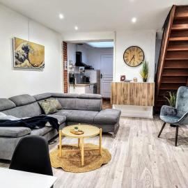 Japandi 4 chambres Wifi proche parc Barbieux