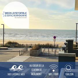 L’échappée avec vue sur la mer, hotel i Merlimont