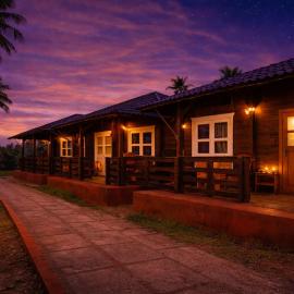 Lotus Feet Cottages, 100 Odd Meters from Morjim Beach, hótel í Morjim