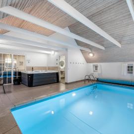 Lovely Pool House With Jumping Cushion And Activity Room