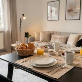 MILPAU Gladbeck 1 - zentrales Design-Apartment in Innenstadtlage - Parkplatz