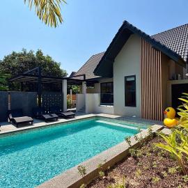 AURA STAY - HeyLanna Private Family Pool Villa walk to Kad Farang