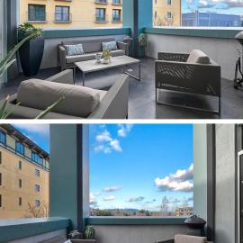 Lovely 4bed 3full bath Santana Row Condo with AC、サンノゼのホテル