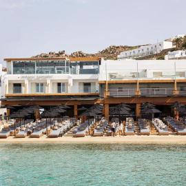 Viesnīca Mykonos Kosmoplaz Beach Resort Hotel pilsētā Platis Jalosa