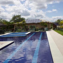 APT Completo - Suíte, 2 quartos, 2 Ar-condicionados, cozinha, Wi-FI, Piscina, garagem, portaria