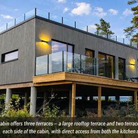 New modern and spacious cabin on Borøya Sørlandet - 3 Bedrooms: Tvedestrand şehrinde bir otel
