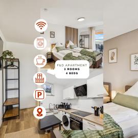 Skyview Apartment mit Balkon & Parkplatz, hotel u gradu 'Ditzingen'