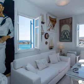 Aiolos Home with private veranda and amazing sea views, Paros