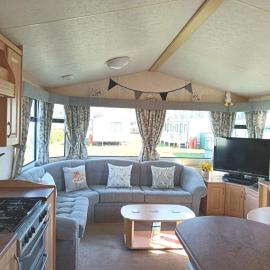 VJ Plum a 2 bed 6 berth luxury static caravan, bedding Included, on Coral Beach in Ingoldmells