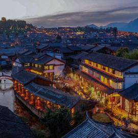 LiJiang Fog Gallery Mountain Riverside Old Town Panorama Hotel