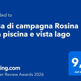 Casa di campagna Rosina con piscina e vista lago