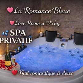 Romance Bleue -Love Room -SPA privatif - Netflix -séjour à vichy, hotell i Vichy