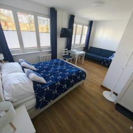 Gryfhaus - Pokój Kapitański, 19m2, blisko plaży, parking, wysoka ocena 9,5, 2-4 osoby