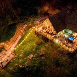 5 CabinHotTubFirePitGameRmPlayRmGburg7min