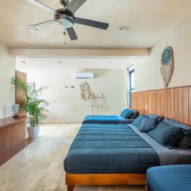 Family Studio Suite with Kitchenette & Terrace - Santuario Hotel Boutique: Chemuyil'de bir otel