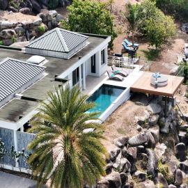 Perfect lover private villa with spectacular sea view, хотел в Anse Marcel 