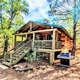 Charming Log Cabin in Tall Pines w Large Deck, hotel in Pinetop-Lakeside