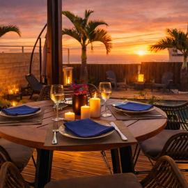 Spa Rooftop & Piscine chauffée- Villa des 4 Sens vue Océan، فندق في لو تامبون