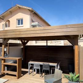 Maison cosy, 100m des plages, wifi, parking privé