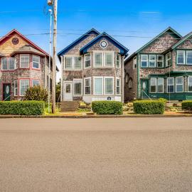 Ocean-view home with private hot tub fireplace & grill - walk to beach