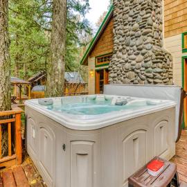 Historic Waterfront Cabin with Hot Tub & Salmon River Access - Dog-Friendly