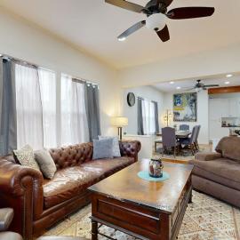 Relaxing river-view home with private patio grill covered balcony & W&D