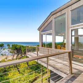 Spacious oceanfront home with free WiFi and wrap-around deck