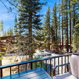 Lovely tree-view condo with deck grill & fireplace - near Tahoe City & lake, hotel en Tahoe City