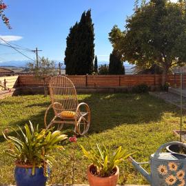 Maison de village, jardin, vue Pyrénées - 8 pers