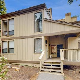 Inviting condo with balconies fireplace outdoor pool sauna & fitness center