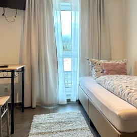 Compact single Room with Shared Bathroom ideal for travelers, hotel a Dingolfing