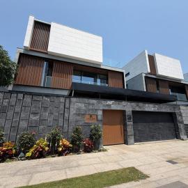Luxury modern villa river views near city, beach