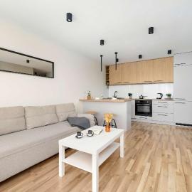 Przytulny Jasny Apartament z Balkonem by Noclegi Renters