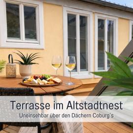Altstadtalbert & Altstadtnest Dachterrasse und Parkplätze