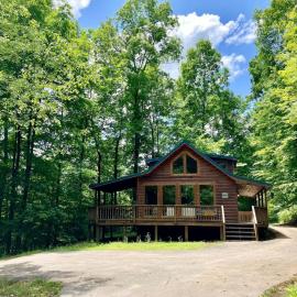 Viesnīca Wildcat Cabin - Pet Friendly Hot Tub Forest Stay pilsētā Stanton