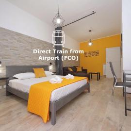 Viesnīca Michele Lux Lodge - 6 People - Spotless - 3 stops from Vatican, 4 stops from Colosseum Romā
