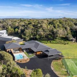 Coastal Luxe Pool Tennis Sauna Basketball