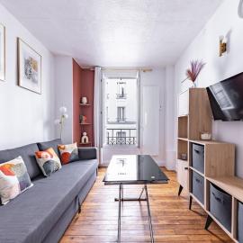 3 Stars Cozy Bright Apartment ,Levallois for 2