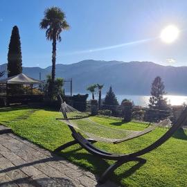 Villa with garden, view of Lake Como, Lierna